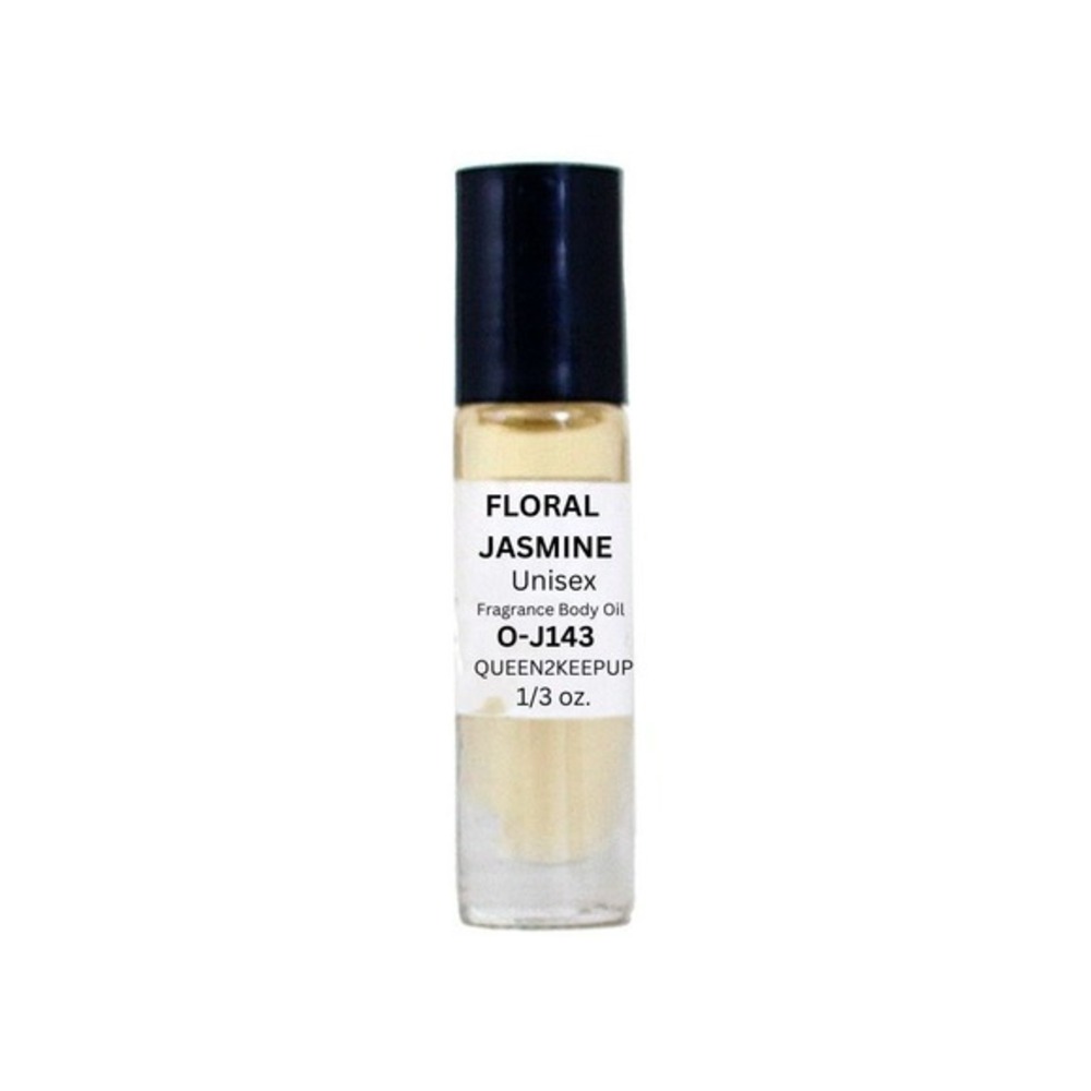 Floral Jasmine (Unisex) Body Oil 10 ml Fragrance All Natural 1/3 oz Roll-On